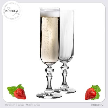 Набір келихів для білого вина 'Прага' 320 мл, 6 шт. з кристалічного скла, Vintage, сумісні з посудомийною машиною