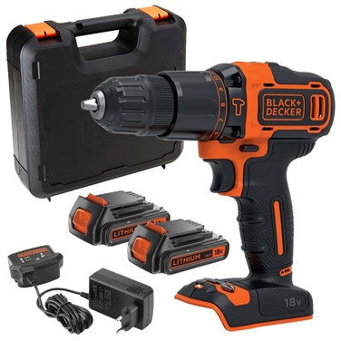 Акумуляторний шуруповерт Black+Decker 18 V BDCHD18N
