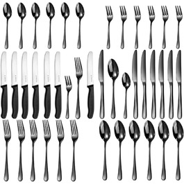 колір: schwarz besteck & schwarz сніданок ніж