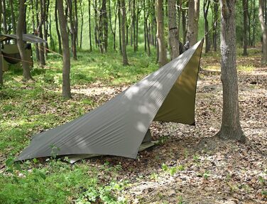 Гамак-тент OneWind: ультралегкий, для кемпінгу та бушкрафту, 365x296 см, шестигранний