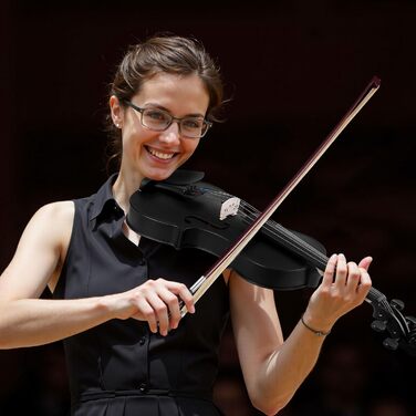 Скрипка VEVOR 4/4 з аксесуарами: футляр, струни, колінь, підставка, тюнер та інші