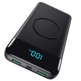 Power Bank 26800mAh з бездротовою зарядкою 15W, 25W PD3.0+QC4.0, 4 виходи USB-C, LCD дисплей, чорний Q2