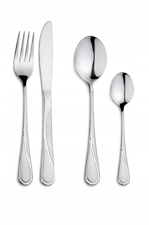 Набір столових приборів із нержавіючої сталі, 72 предмети – елегантний сервіз на 12 осіб