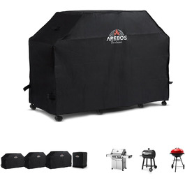 Чохол для гриля Arebos 163x61x122 см, водонепроникний, пилозахисний, для газових та BBQ грилів
