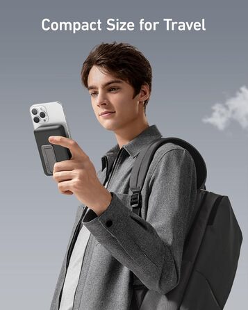 Anker Power Bank 10000mAh Магнітний, Бездротовий, для iPhone 13/12, Чорний