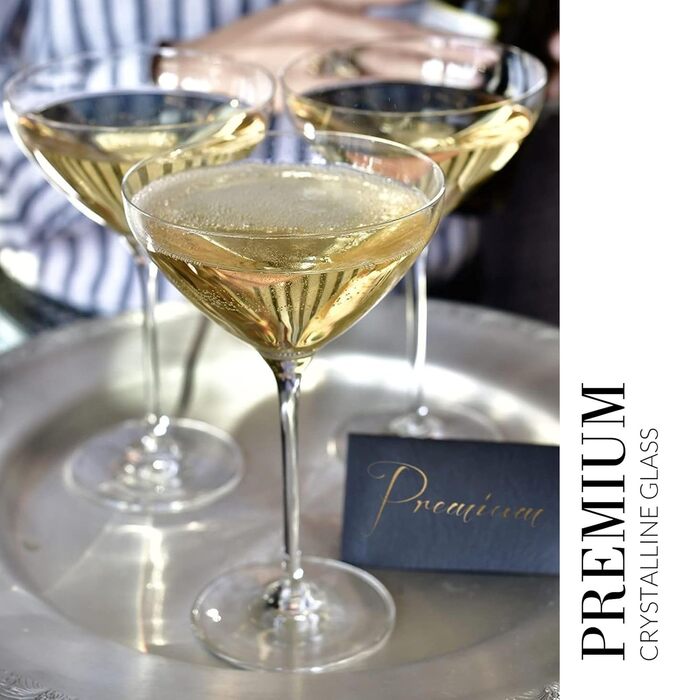 Бокали для коктейлів Krosno Martini Harmony 6 шт, 235 мл - скляні, для Європи