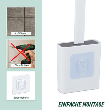 Wall-Mounted Toilet Brush