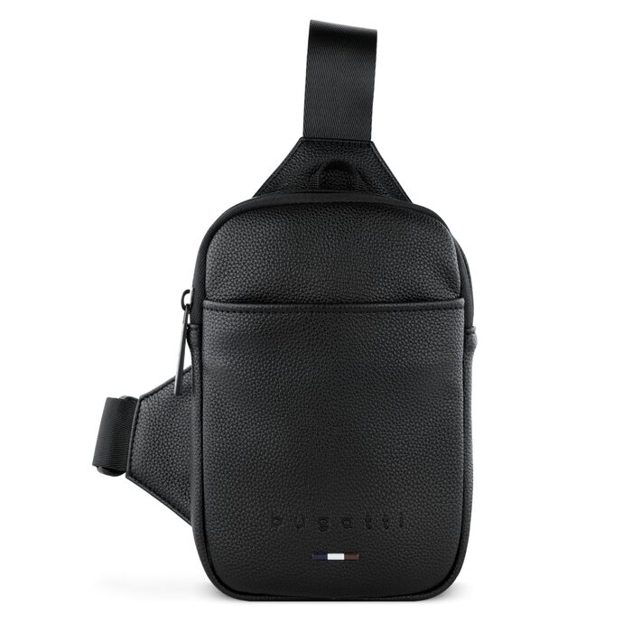 Bugatti Rico Mini Crossbody: Сумка на плечі з екошкіри, чорна