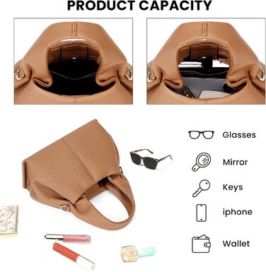 Сумка-клатч жіноча Cloud Pouch Bag коричнева міні: сумка через плече, ретро крос-боді з ремінцем