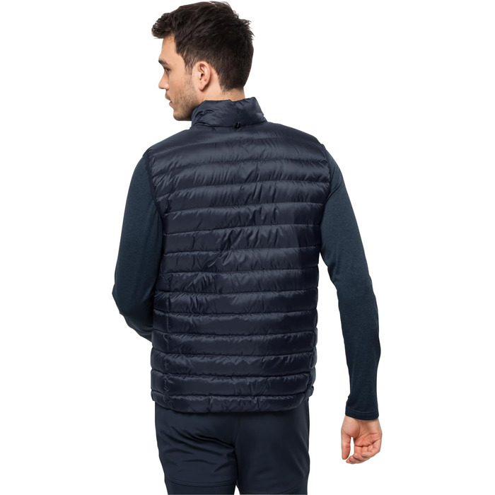 Жилет чоловічий Jack Wolfskin Pack & Go Weste, колір нічний блакитний (S)