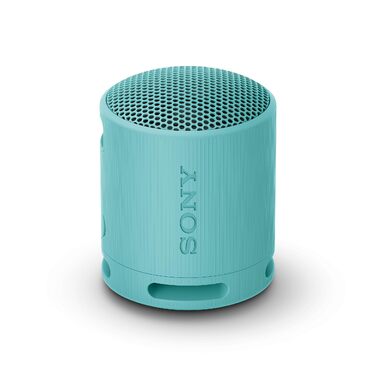 Портативна Bluetooth колонка Sony SRS-XB100 синього кольору: вологозахист IP67, до 16 год роботи, з ремінцем