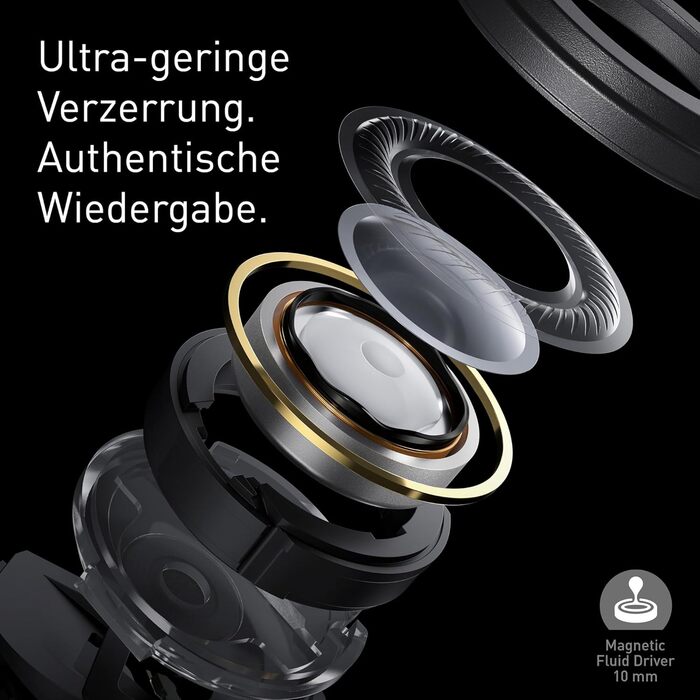 Technics EAH-AZ100E-S Бездротові навушники з активним шумозаглушенням, 10 мм драйвер, Multipoint Bluetooth, Voice Focus AI, комфортні, сріблясті