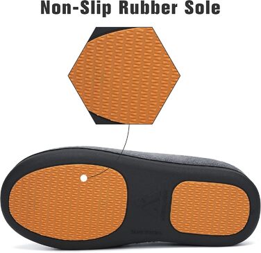 Тапочки жіночі зимові Mishansha Herren з піною пам'яті, антиковзкі, розмір 36-49 (темно-сірий, 37 EU)