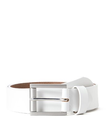 Жіночий ремінь MGM Bellisima 85 см білий (Weiß 6) - якісний шкіряний аксесуар