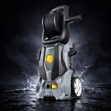 Мийка високого тиску VENOM 1800W, алюмінієвий насос, 140 бар, шланг 5,2 м із котушкою
