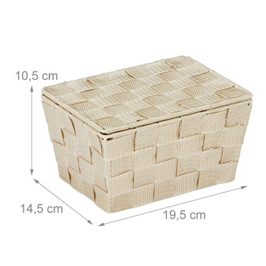 Relaxdays Storage Basket with Lid