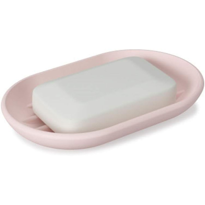 Тримач для мила Umbra Touch овальної форми з м'яким покриттям для ванної кімнати та кухні, білий, 14 x 9 x 2 см