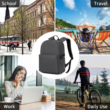 Стильний рюкзак для підлітків та студентів: легкий, водонепроникний, для ноутбука 15.4