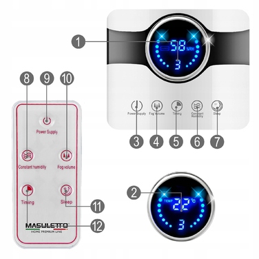 Розумний зволожувач повітря Masuletto Smart Silence Premium Mist Pro Air+
