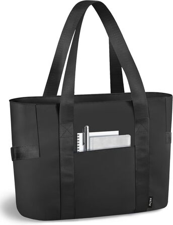 Laptop Bag for Danes, waterproof shoulder bag with 40.6 cm computer compartment for work, school, travel, violet (L, Black Large)