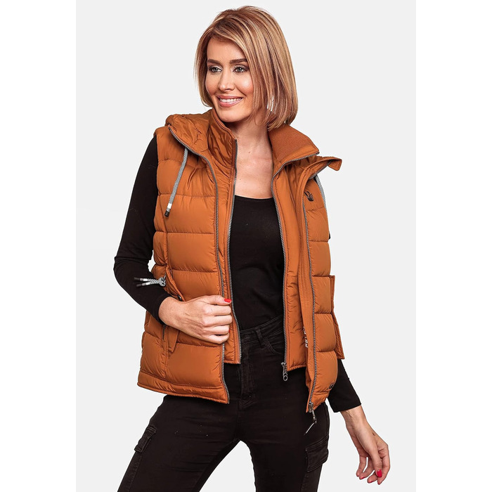 Легка перехідна жилетка ARIKOO Daen з капюшоном, стеганий, XS-3XL (S, Rusty Cinnamon)