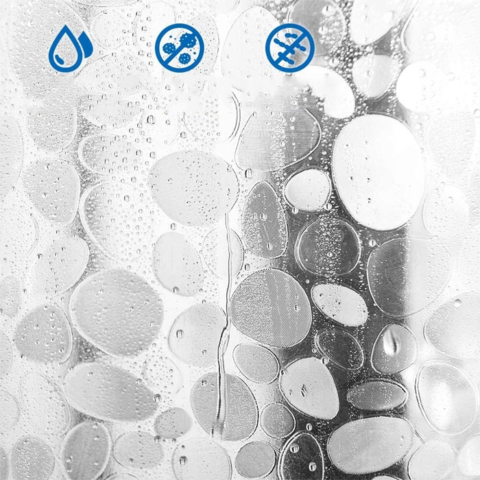 Водонепроникна та протигрибкова штора для душу, 180x200 см