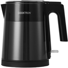 Електричний чайник Cooktron з нержавіючої сталі, 1.7л, тихий (<30дБ), без BPA, Cool Touch, подвійні стінки, швидкий нагрів