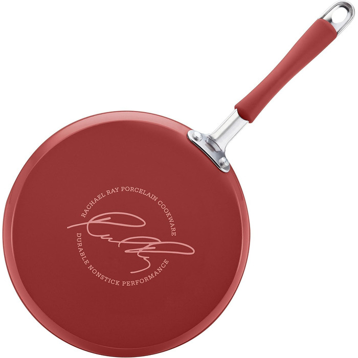 Набір посуду Rachael Ray Cucina Nonstick, 12 предметів, лавандовий (вишнево-червоний)
