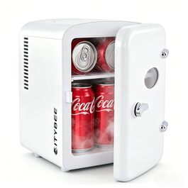 Міні-холодильник Citybee 4л з функцією охолодження та нагріву, 220V/12V – для дому, офісу, авто, кемпінгу (білий)