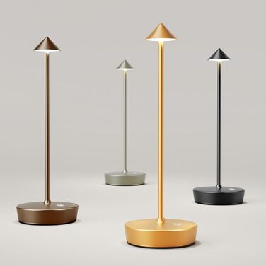 Бездротова LED лампа для кемпінгу та дому: настільна, нічна, на батареї, IP54, 6000mAh, чорна (2 шт.)