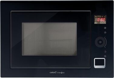 Вбудована мікрохвильова піч CATA MC 25 GTC BK Inox, 25л, 8 автоматичних меню, гриль 1000W, ширина 60 см