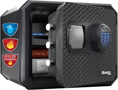 Master Lock – вогнестійкий сейф з цифровим замком, 23L, 417x348x478 мм, для дому та офісу
