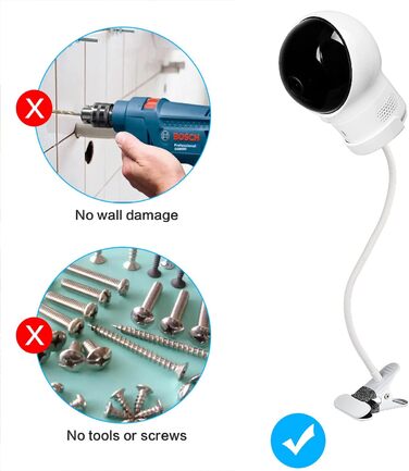 Кріплення для дитячого монітора eufy SpaceView/Spaceview S/Spaceview Pro, гнучкий тримач для дитячої кімнати