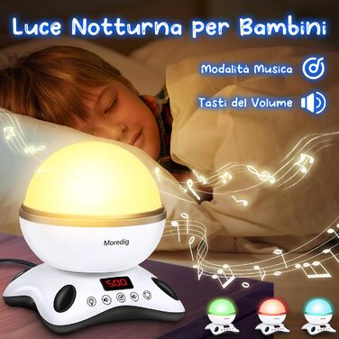 Moredig Night Light Star Projector for Kids with Remote Control, Timer, Night Light Baby Night Light for Children for Birthday Gift, Nursery, Christmas Gifts - Black and White (Blue)