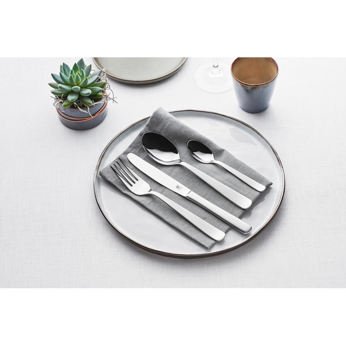 ZWILLING Trend Cutlery Set, 30-Piece, for 6 People, 18/10 Stainless Steel/Premium Blade Steel, Polished/Brushed, Silver, Plastic-Free, 30-Piece