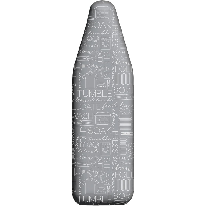 Чохол та килимок для прасувальної дошки, стрейчевий, бавовна, сірий