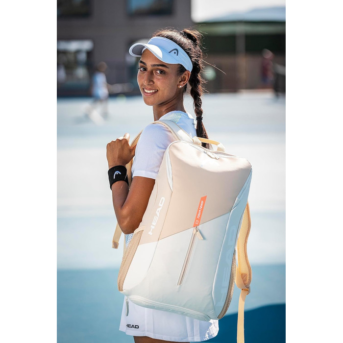 HEAD Unisex Adult Tour Tennis Backpack (1-Pack) - 25L Camel/White