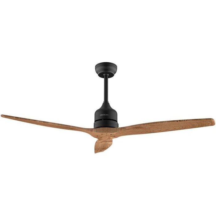 Вентилятор стельовий Cecotec EnergySilence Aero 5270 DarkWood, 40W, 132 см, 3 лопаті, регулювання висоти, 6 швидкостей, для літа та зими, чорний, темне дерево