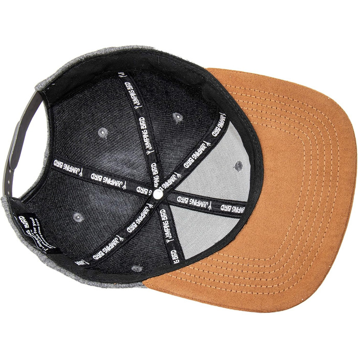 Кепка бейсболка Jumping Bird • Фільц, унісекс, регульована • Темно-сіра