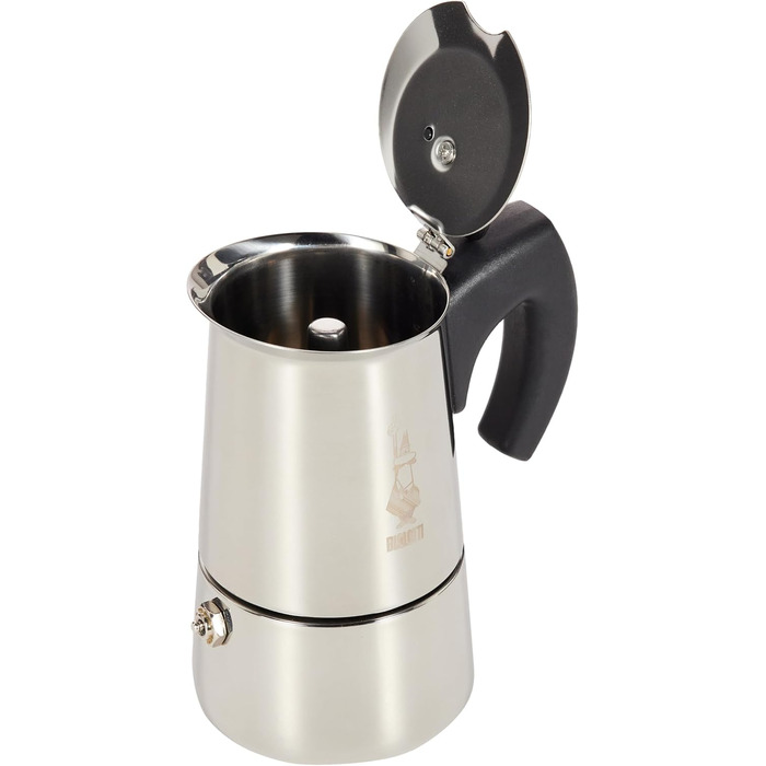 Кавоварка Bialetti Musa на 2 чашки - сталь, італійський дизайн