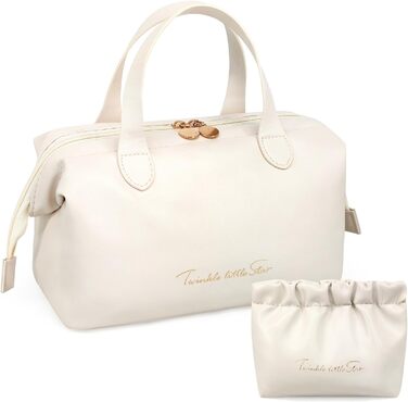 Набір косметичок для жінок: великі, малі, для подорожей, органайзер для макіяжу, beige (PU)