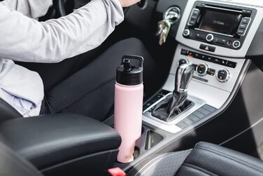 Simple Modern Trinkflasche mit Strohhalm und Chug-Deckel | Stainless Steel Insulated Water Bottle with Straw and Chug Lid for Sports, Gym | Summit | 950ml | Checkmate (651 ml, -Graphite)