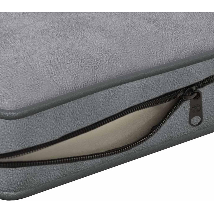 Софа для собак VidaXL сірого кольору 72x45x30 см, м'яка лежанка для домашніх тварин