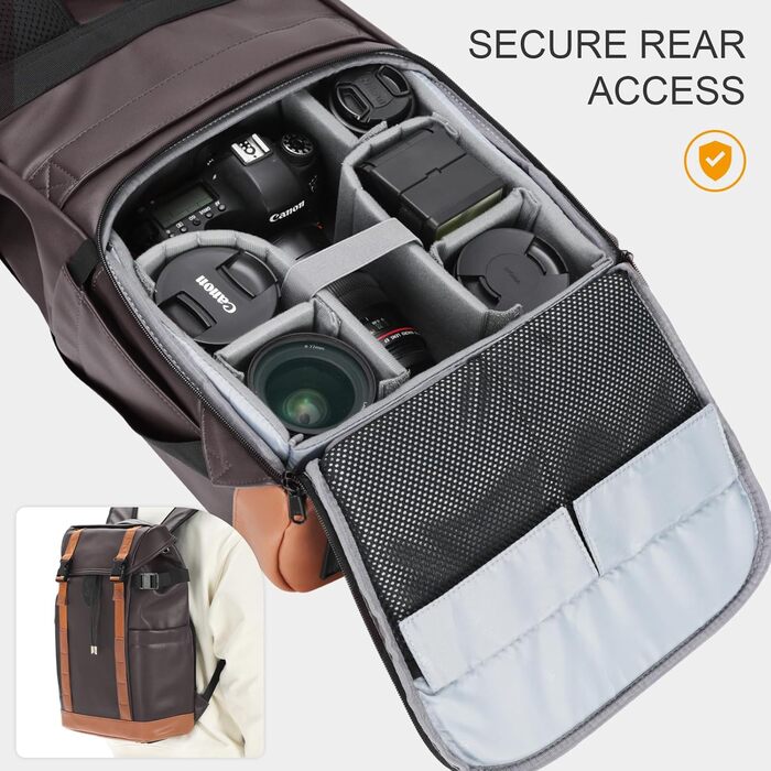 Рюкзак для фотоапарата Tarion: водонепроникний, з відділенням для ноутбука 14