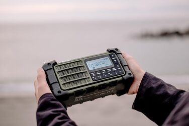Радіо Sangean MMR-99: багатофункціональне, з ручкою, FM-RDS, Bluetooth, LED, IP55, для відпочинку та надзвичайних ситуацій