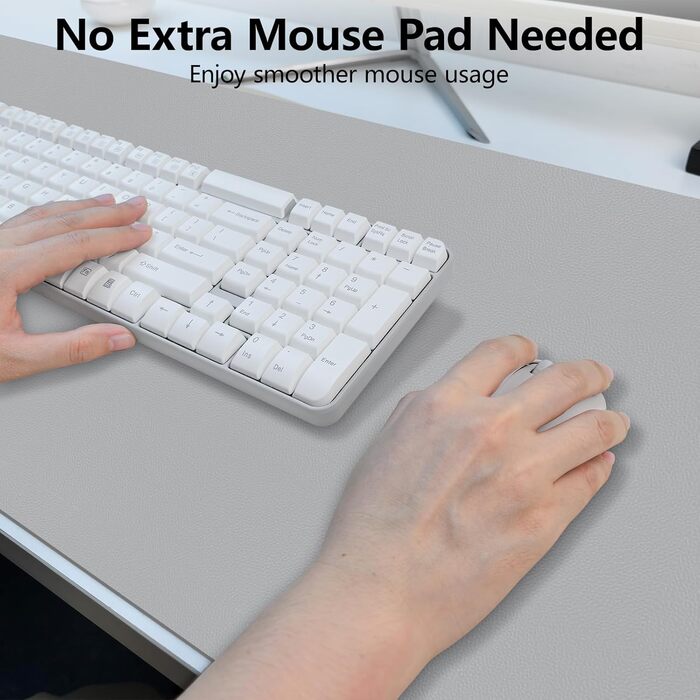 Килимок для столу Niviy з екошкіри XXL, 80x40 см: антиковзаючий, водонепроникний, для офісу та дому