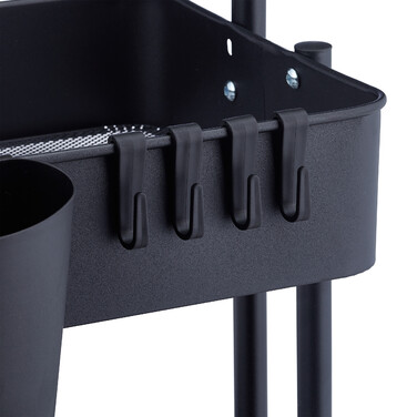 Relaxdays 3-Tier Rolling Cart