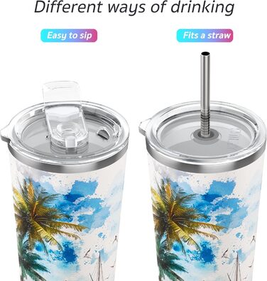 Термос THILY 780 мл з нержавіючої сталі, подвійний ізоляційний шар, з кришкою, захищеною від бризок, для гарячих та холодних напоїв, 2 шт. (Золотий мармур + Синій мармур)