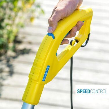 Електрощітка Gloria MultiBrush Speedcontrol — багатофункціональний інструмент для видалення бур'янів, очищення каменю, дерева, швів, підрізки країв газону, аерації та вертикутування, комплект з 2 насадками