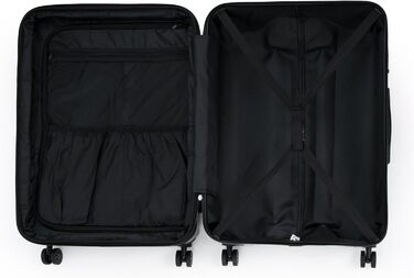 Чохол-валіза Suitline з жорстким корпусом, XL, 76 см, 96-110 літрів, ABS, TSA, Неоновий блакитний